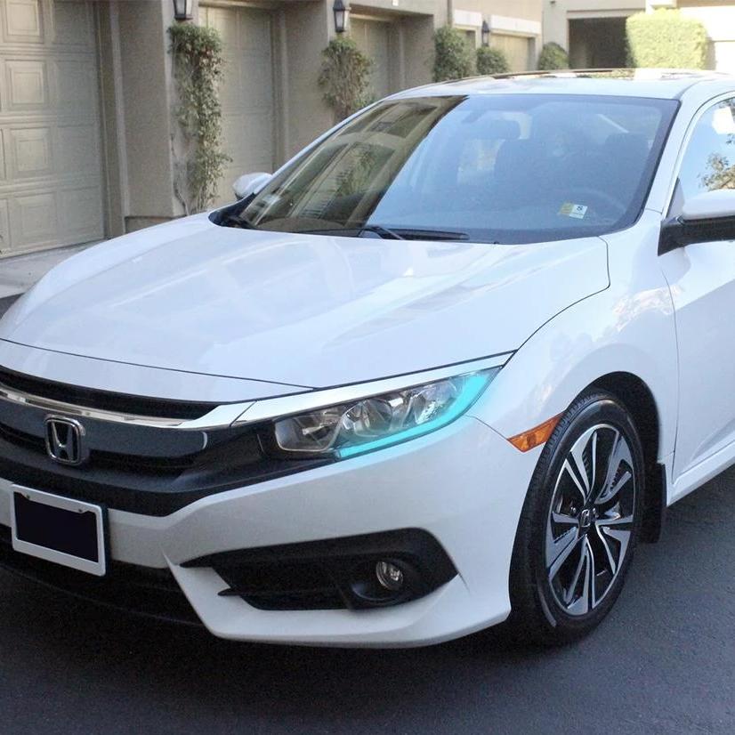 2016-2021 Honda Civic RGBW +A LED DRL Replacement Boards LED headlight kit AutoLEDTech Oracle Lighting Trendz Flow Series RGBHaloKits OneUpLighting Morimoto