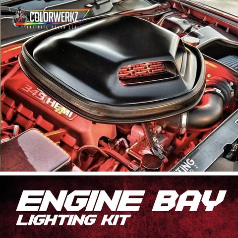 Color-Changing LED Engine Bay Lighting Strips Kit (RGB RGBW Flow Series) LED headlight kit AutoLEDTech Oracle Lighting Trendz Flow Series RGBHaloKits OneUpLighting Morimoto