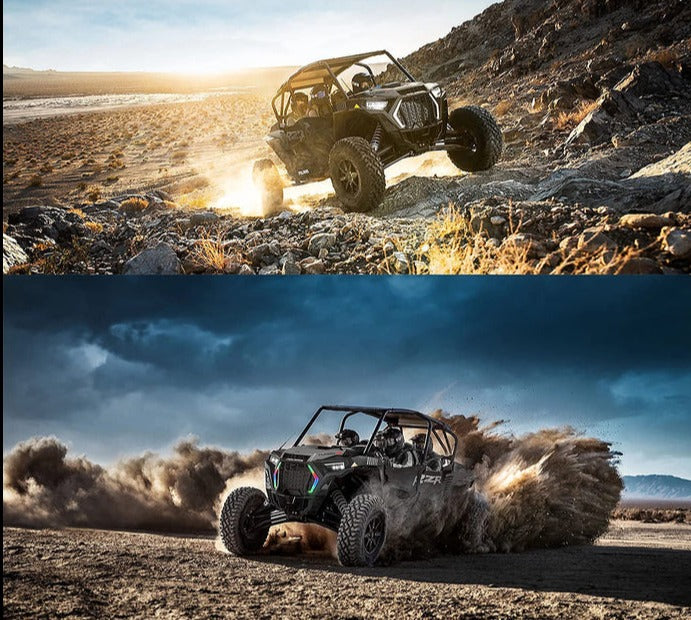 2019-2022 Polaris RZR XP 1000/Turbo/S RGBW Color-Chasing LED Fang Grill DRL Lights LED headlight kit AutoLEDTech Oracle Lighting Trendz Flow Series RGBHaloKits OneUpLighting Morimoto