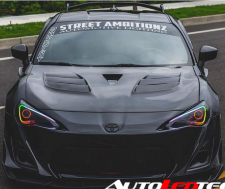 2012-2020 Toyota 86 GT86 RGBW Color-Chasing Spec-D LED Halo DRL Headlights LED headlight kit AutoLEDTech Oracle Lighting Trendz Flow Series RGBHaloKits OneUpLighting Morimoto
