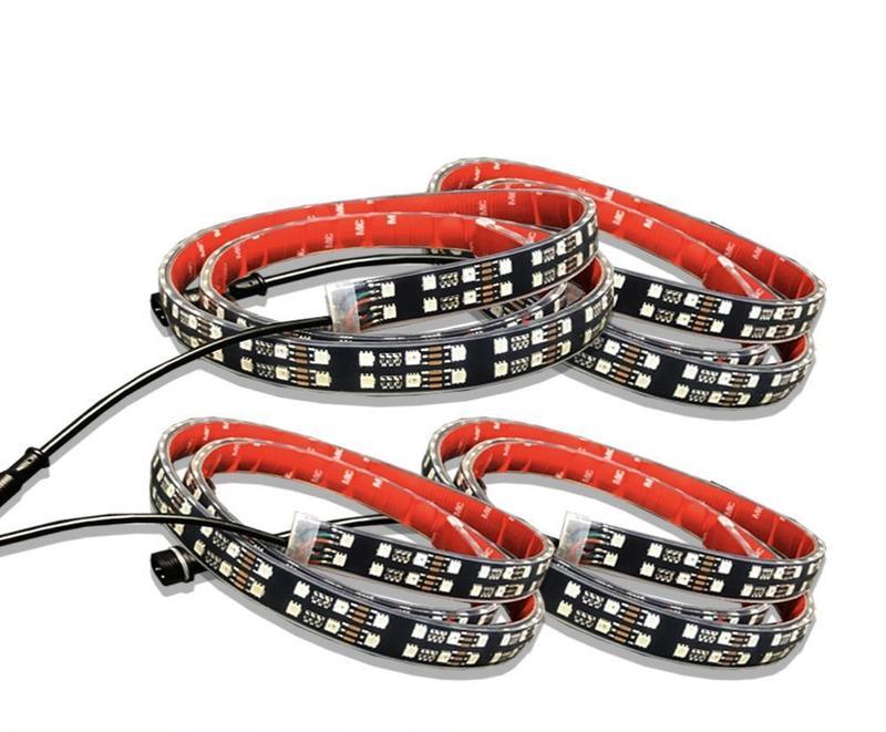 Color-Changing RGB & RGBW LED Wheel Ring Lights Kit LED headlight kit AutoLEDTech Oracle Lighting Trendz Flow Series RGBHaloKits OneUpLighting Morimoto