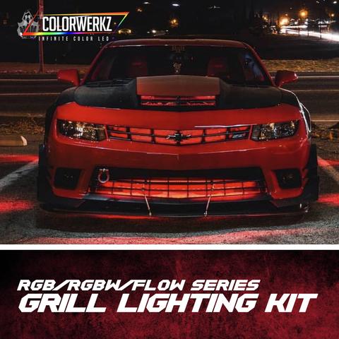 Color-Changing LED Grill Lighting Strips Kit (RGB RGBW Flow Series) LED headlight kit AutoLEDTech Oracle Lighting Trendz Flow Series RGBHaloKits OneUpLighting Morimoto