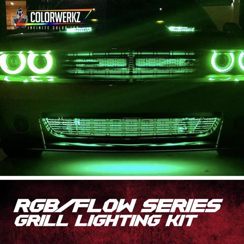 Color-Changing LED Grill Lighting Strips Kit (RGB RGBW Flow Series) LED headlight kit AutoLEDTech Oracle Lighting Trendz Flow Series RGBHaloKits OneUpLighting Morimoto