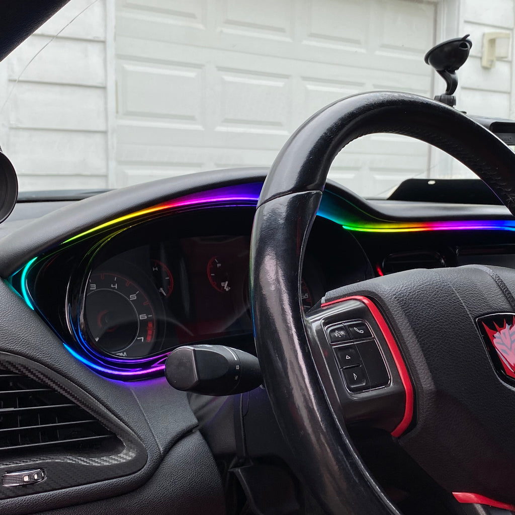 Flow Series LED Interior Dash Trim Ambient Lighting + Footwell Lighting Kit LED headlight kit AutoLEDTech Oracle Lighting Trendz Flow Series RGBHaloKits OneUpLighting Morimoto