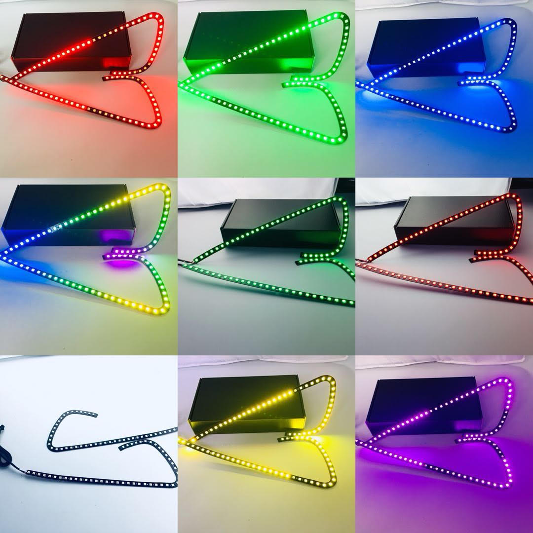 2012-2017 Scion FR-S Spec D RGBW Color-Chasing DRL Boards LED headlight kit AutoLEDTech Oracle Lighting Trendz Flow Series RGBHaloKits OneUpLighting Morimoto