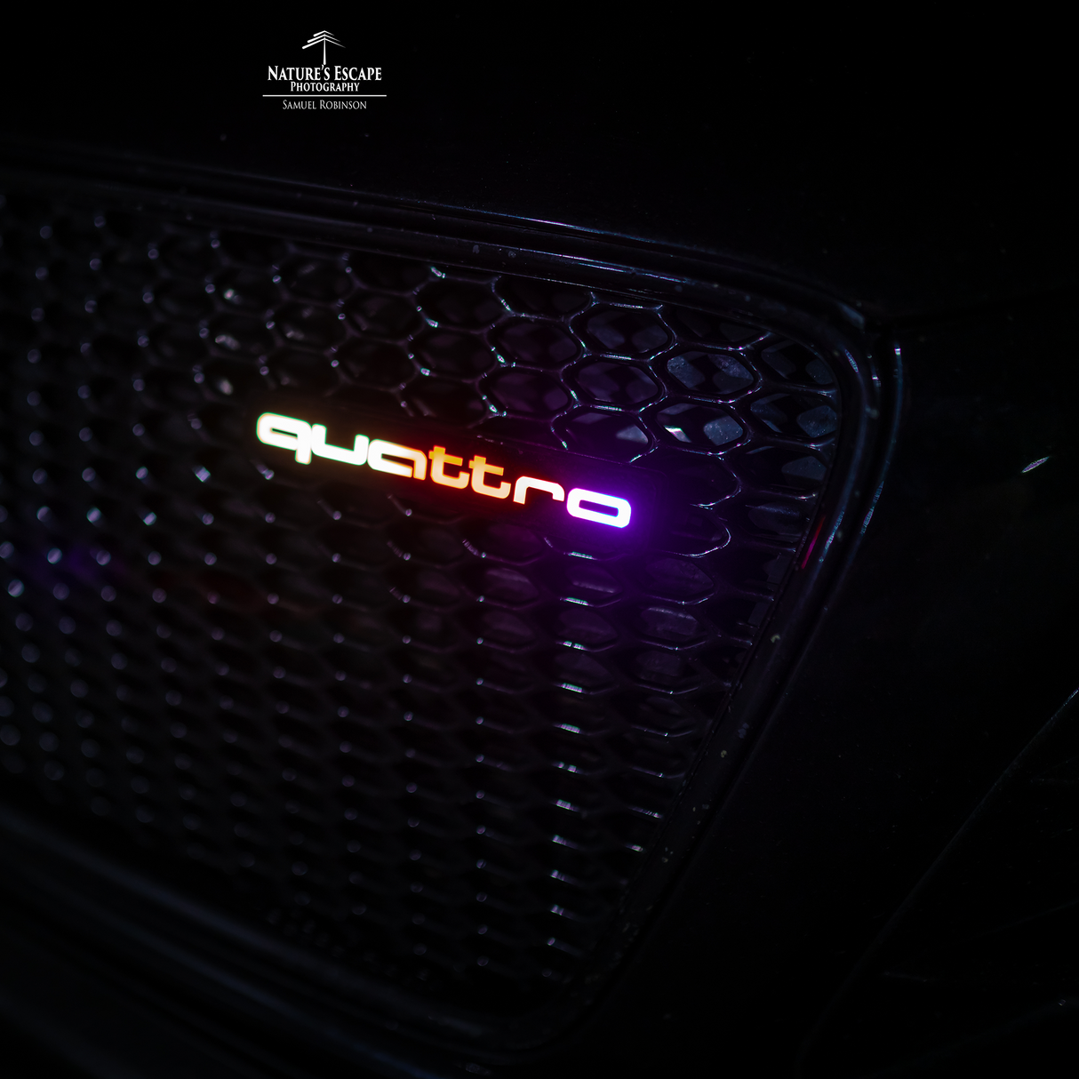 1980-2023+ Audi Quattro RGBW Flow Series LED Badge Emblem Logo LED headlight kit AutoLEDTech Oracle Lighting Trendz Flow Series RGBHaloKits OneUpLighting Morimoto