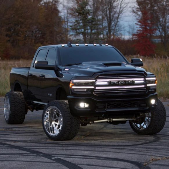 2019-2023 Ram 2500 3500 Laramie LED Grill Accent Lights Kit LED headlight kit AutoLEDTech Oracle Lighting Trendz Flow Series RGBHaloKits OneUpLighting Morimoto