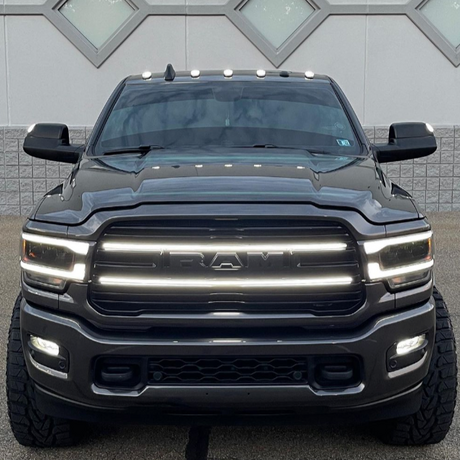 2019-2023 Ram 2500 3500 Laramie LED Grill Accent Lights Kit LED headlight kit AutoLEDTech Oracle Lighting Trendz Flow Series RGBHaloKits OneUpLighting Morimoto
