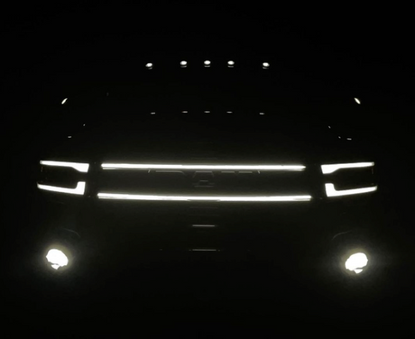 2019-2023 Ram 2500 3500 Laramie LED Grill Accent Lights Kit LED headlight kit AutoLEDTech Oracle Lighting Trendz Flow Series RGBHaloKits OneUpLighting Morimoto