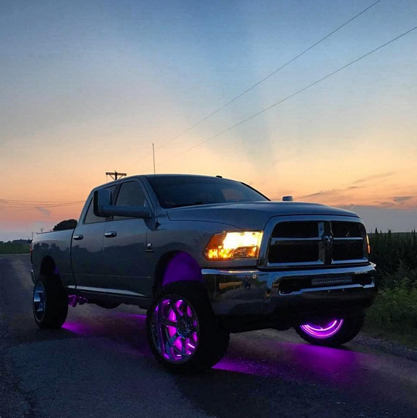 Color-Changing RGB & RGBW LED Wheel Ring Lights Kit LED headlight kit AutoLEDTech Oracle Lighting Trendz Flow Series RGBHaloKits OneUpLighting Morimoto