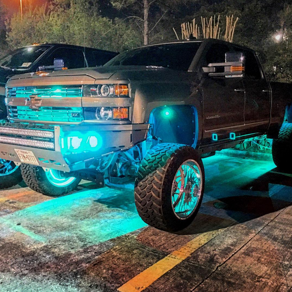 Color-Changing RGB & RGBW LED Wheel Ring Lights Kit LED headlight kit AutoLEDTech Oracle Lighting Trendz Flow Series RGBHaloKits OneUpLighting Morimoto