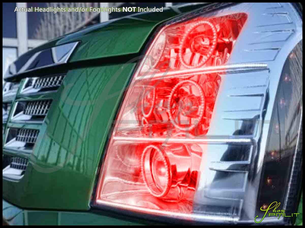 2007-2014 Cadillac Escalade Color-Chasing Halo Kit LED headlight kit AutoLEDTech Oracle Lighting Trendz Flow Series RGBHaloKits OneUpLighting Morimoto
