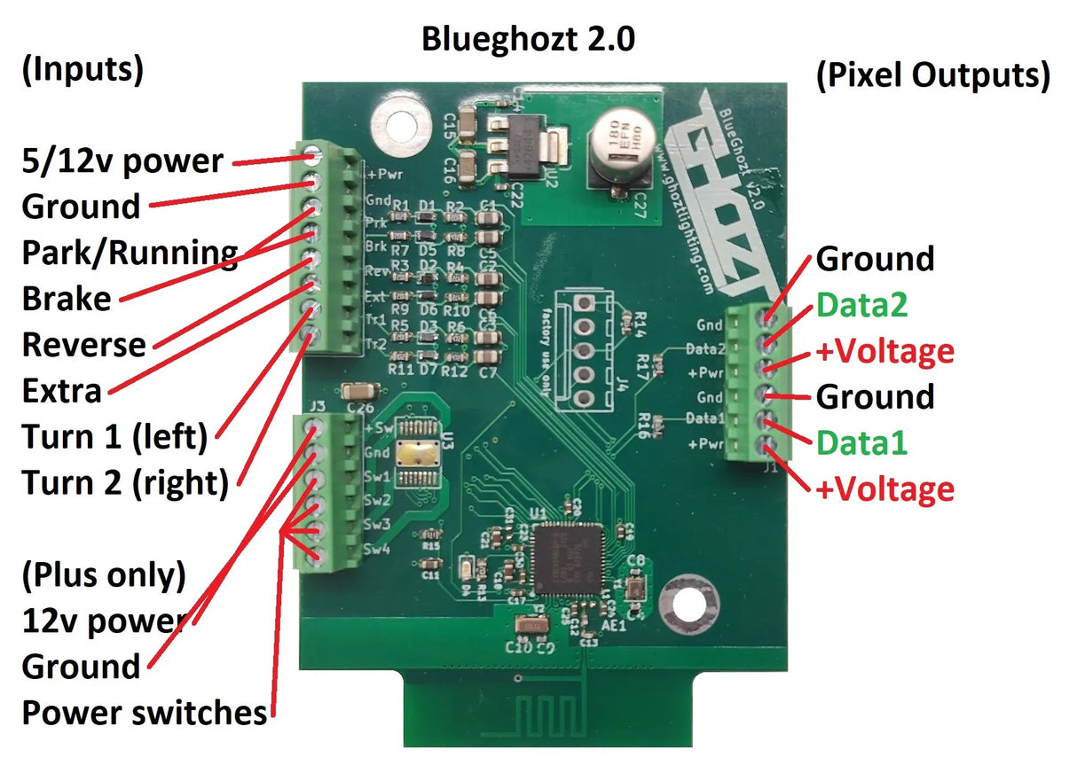 BlueGhozt LITE Flow series LED Bluetooth Controller - AutoLEDTech.com