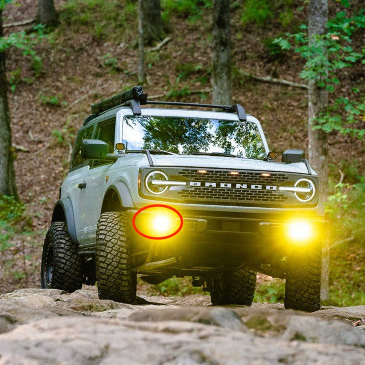 2021-2023+ Ford Bronco 4Banger LED Fog Light Pod Assemblies LED headlight kit AutoLEDTech Oracle Lighting Trendz Flow Series RGBHaloKits OneUpLighting Morimoto