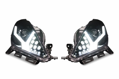 2014-2019 Chevrolet C7 Corvette LED DRL Projector Headlights - Aventador Style LED headlight kit AutoLEDTech Oracle Lighting Trendz Flow Series RGBHaloKits OneUpLighting Morimoto