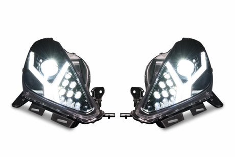 2014-2019 Chevrolet C7 Corvette LED DRL Projector Headlights - Aventador Style LED headlight kit AutoLEDTech Oracle Lighting Trendz Flow Series RGBHaloKits OneUpLighting Morimoto