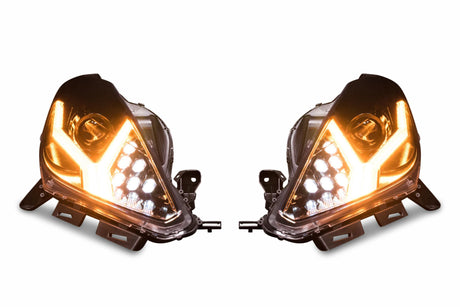 2014-2019 Chevrolet C7 Corvette LED DRL Projector Headlights - Aventador Style LED headlight kit AutoLEDTech Oracle Lighting Trendz Flow Series RGBHaloKits OneUpLighting Morimoto