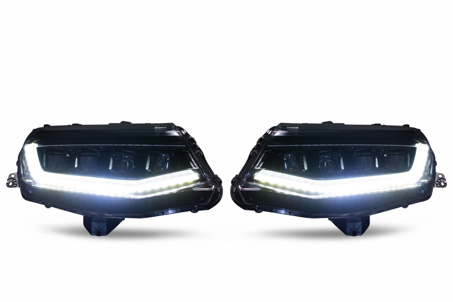 2016-2018 Chevrolet Camaro LED DRL Projector Headlights LED headlight kit AutoLEDTech Oracle Lighting Trendz Flow Series RGBHaloKits OneUpLighting Morimoto