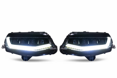 2016-2018 Chevrolet Camaro LED DRL Projector Headlights LED headlight kit AutoLEDTech Oracle Lighting Trendz Flow Series RGBHaloKits OneUpLighting Morimoto