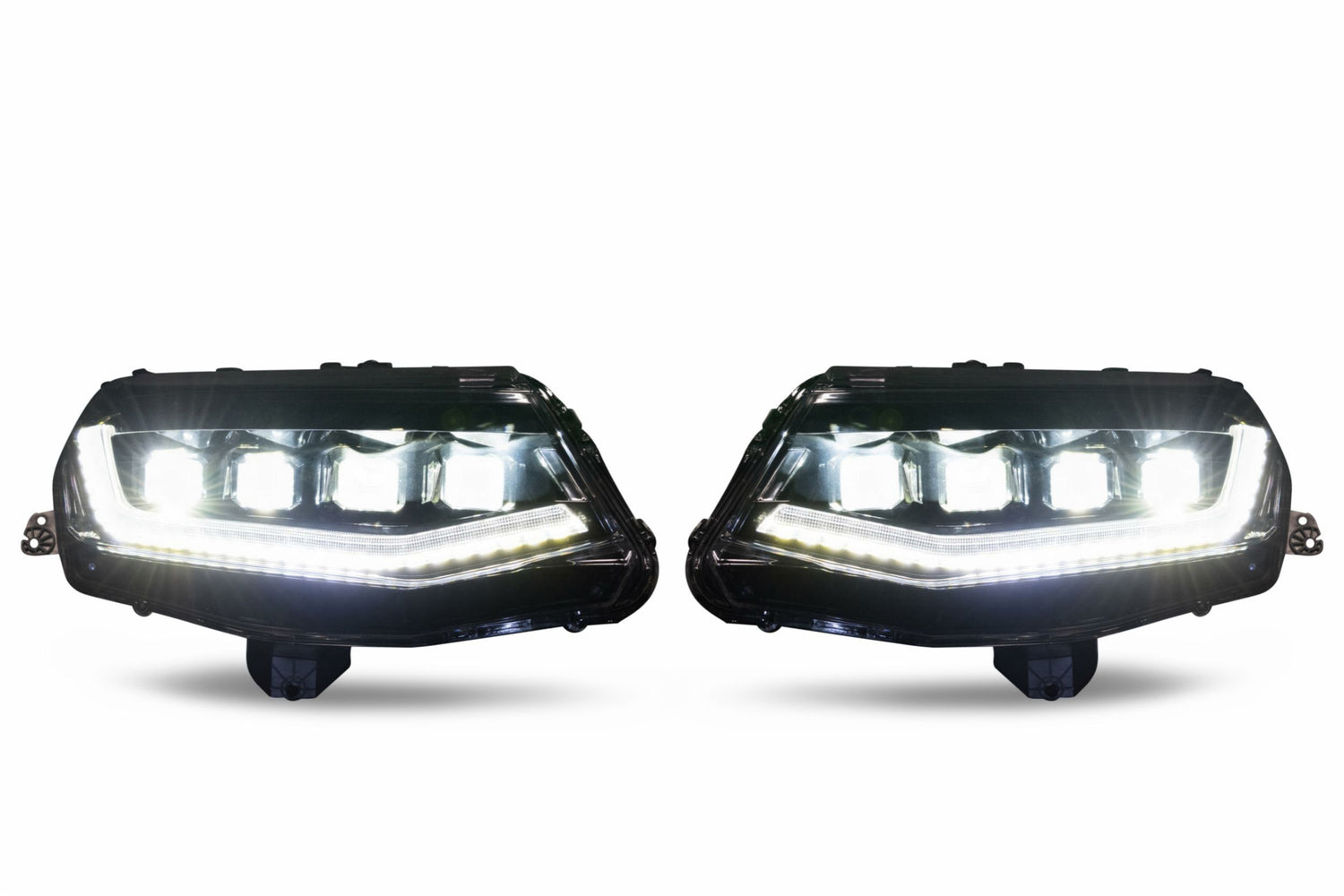 2016-2018 Chevrolet Camaro LED DRL Projector Headlights LED headlight kit AutoLEDTech Oracle Lighting Trendz Flow Series RGBHaloKits OneUpLighting Morimoto