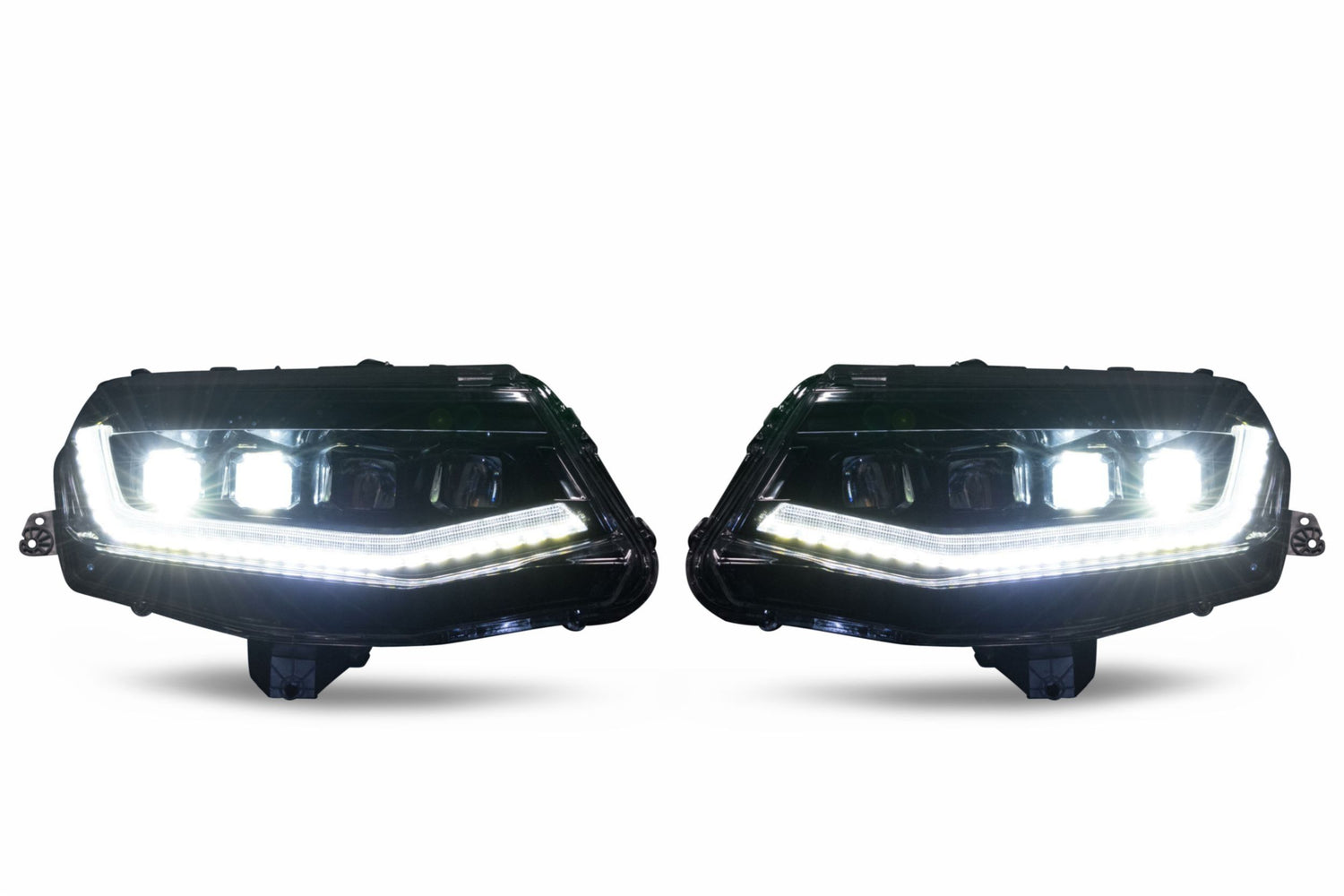 2016-2018 Chevrolet Camaro LED DRL Projector Headlights LED headlight kit AutoLEDTech Oracle Lighting Trendz Flow Series RGBHaloKits OneUpLighting Morimoto