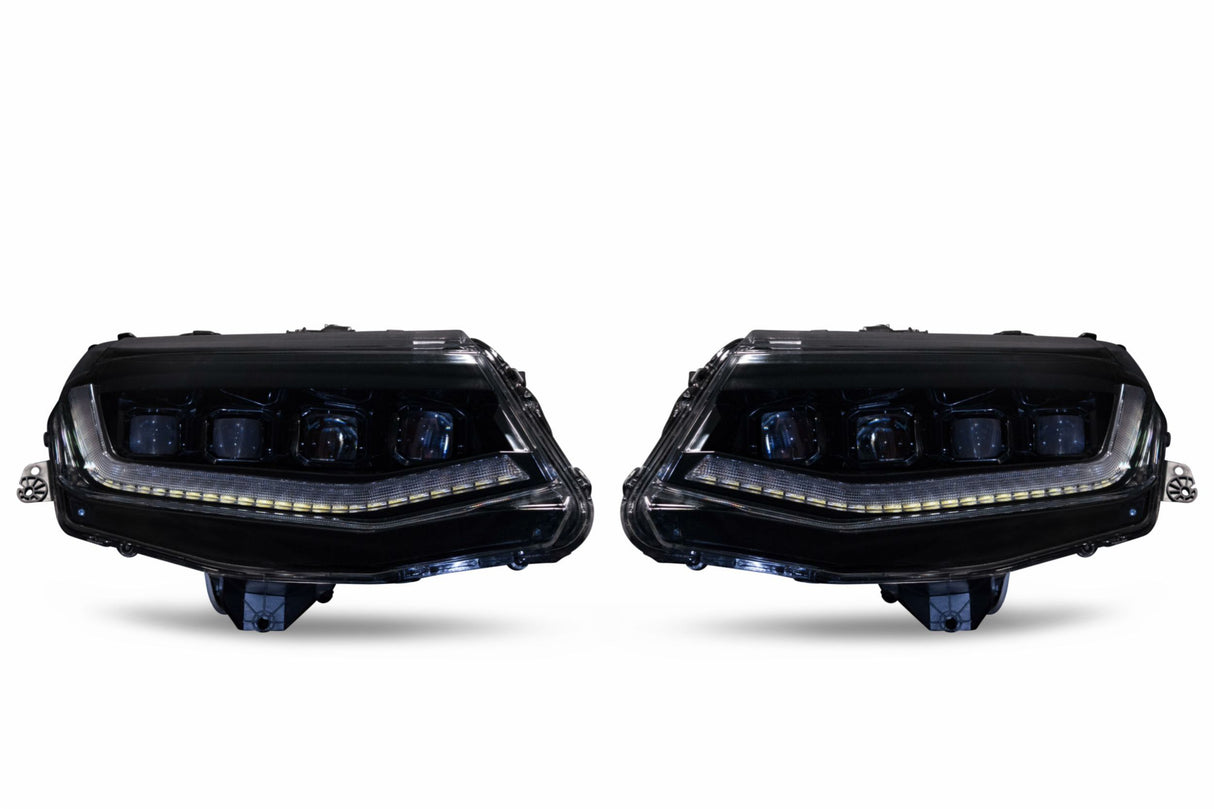 2016-2018 Chevrolet Camaro LED DRL Projector Headlights LED headlight kit AutoLEDTech Oracle Lighting Trendz Flow Series RGBHaloKits OneUpLighting Morimoto