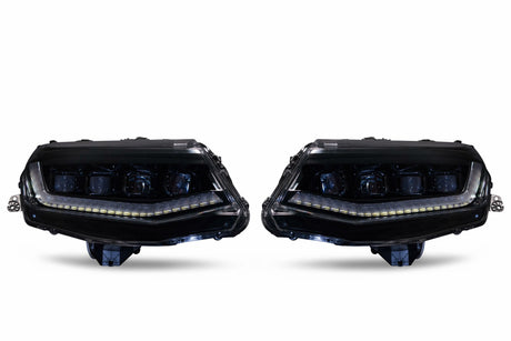 2016-2018 Chevrolet Camaro LED DRL Projector Headlights LED headlight kit AutoLEDTech Oracle Lighting Trendz Flow Series RGBHaloKits OneUpLighting Morimoto