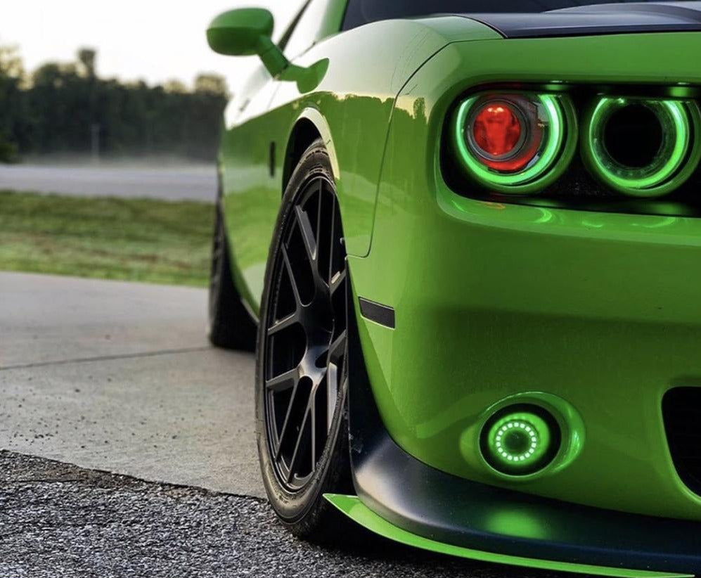 2015-2023 Dodge Challenger RGBW +A LED DRL Replacement Boards LED headlight kit AutoLEDTech Oracle Lighting Trendz Flow Series RGBHaloKits OneUpLighting Morimoto