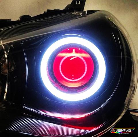 RGBW LED Demon Eyes LED headlight kit AutoLEDTech Oracle Lighting Trendz Flow Series RGBHaloKits OneUpLighting Morimoto