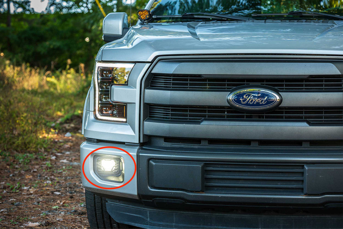 2015-2020 Ford F-150 4Banger LED Fog Light Pod Assemblies LED headlight kit AutoLEDTech Oracle Lighting Trendz Flow Series RGBHaloKits OneUpLighting Morimoto