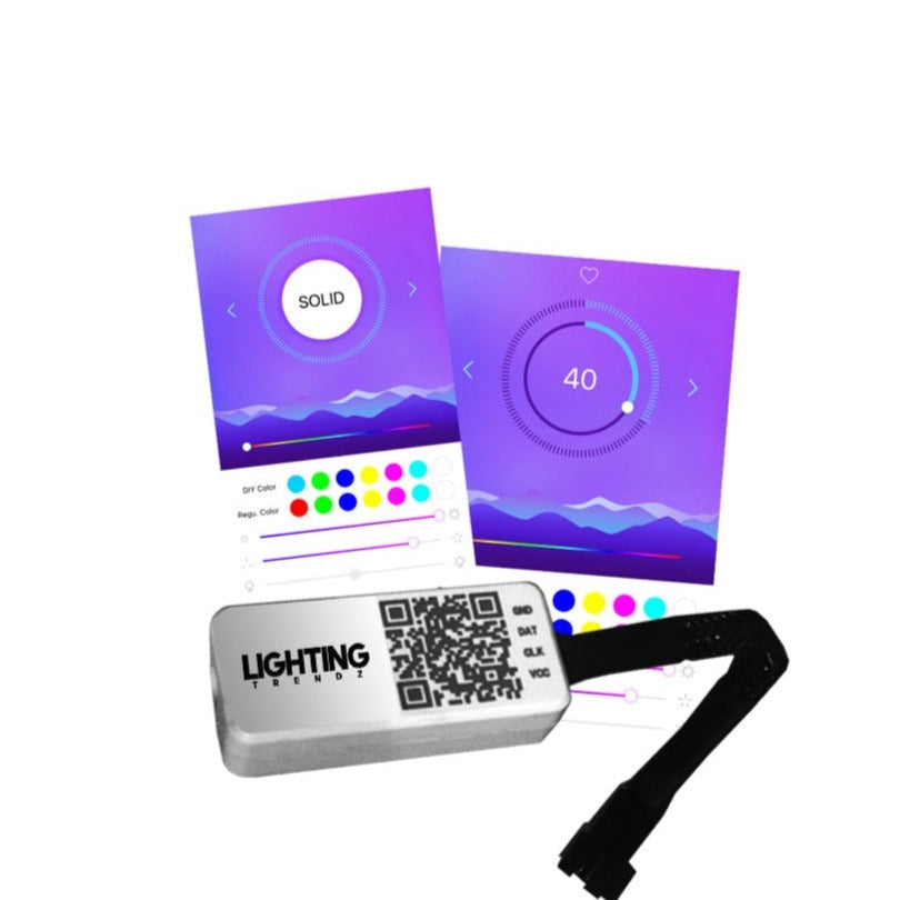 Flow Series LED Color-Chasing Bluetooth Controller (V2) LED headlight kit AutoLEDTech Oracle Lighting Trendz Flow Series RGBHaloKits OneUpLighting Morimoto