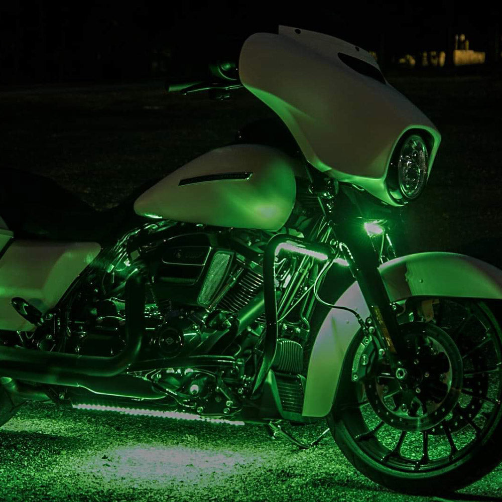 Motorcycle Cruiser Color-Chasing RGB LED Underbody 13-Piece Lighting Kit (Flow Series) LED headlight kit AutoLEDTech Oracle Lighting Trendz Flow Series RGBHaloKits OneUpLighting Morimoto