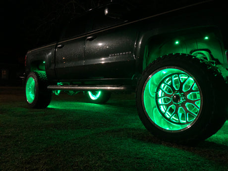 Color-Chasing RGB LED Wheel Ring Lights Kit (Flow Series) LED headlight kit AutoLEDTech Oracle Lighting Trendz Flow Series RGBHaloKits OneUpLighting Morimoto