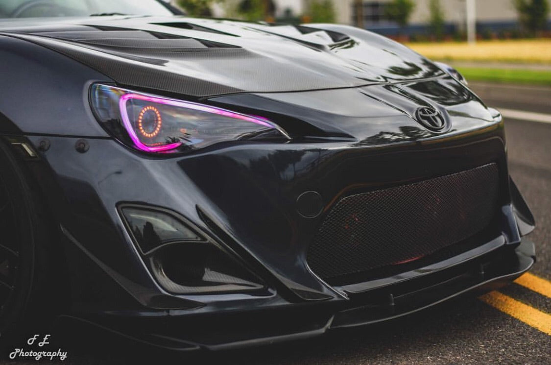 2012-2017 Scion FR-S Spec D RGBW Color-Chasing DRL Boards LED headlight kit AutoLEDTech Oracle Lighting Trendz Flow Series RGBHaloKits OneUpLighting Morimoto