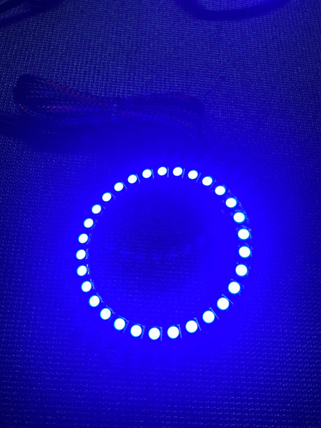 60mm-180mm Flow Series RGBW LED Circular Halo Rings Kit LED headlight kit AutoLEDTech Oracle Lighting Trendz Flow Series RGBHaloKits OneUpLighting Morimoto