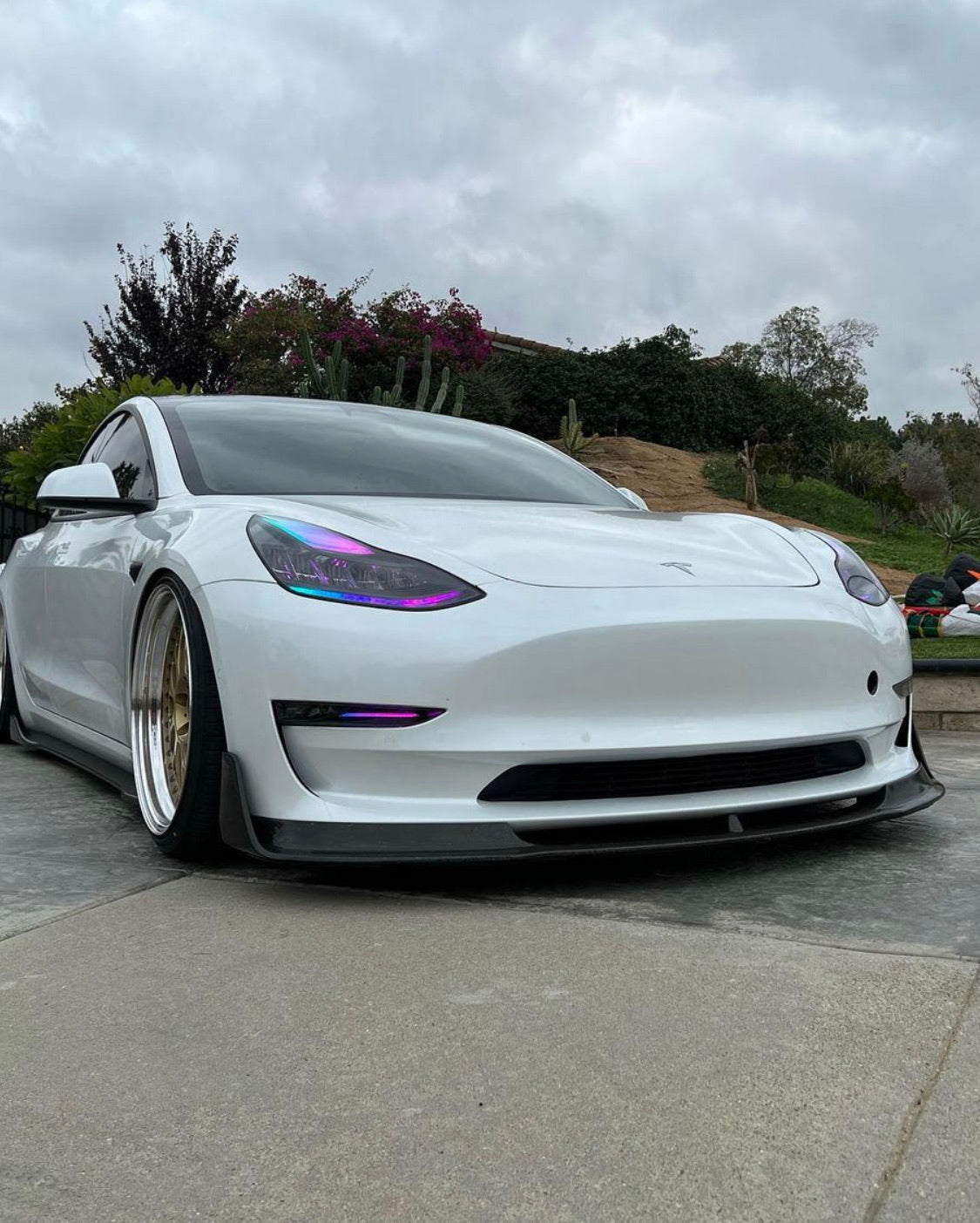 2017-2023 Tesla Model 3 RGBW Color-Chasing DRL Tube Kit (Flow Series) LED headlight kit AutoLEDTech Oracle Lighting Trendz Flow Series RGBHaloKits OneUpLighting Morimoto