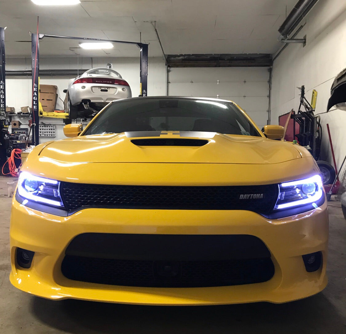 2015-2023 Dodge Charger RGBW +A LED DRL Replacement Boards LED headlight kit AutoLEDTech Oracle Lighting Trendz Flow Series RGBHaloKits OneUpLighting Morimoto