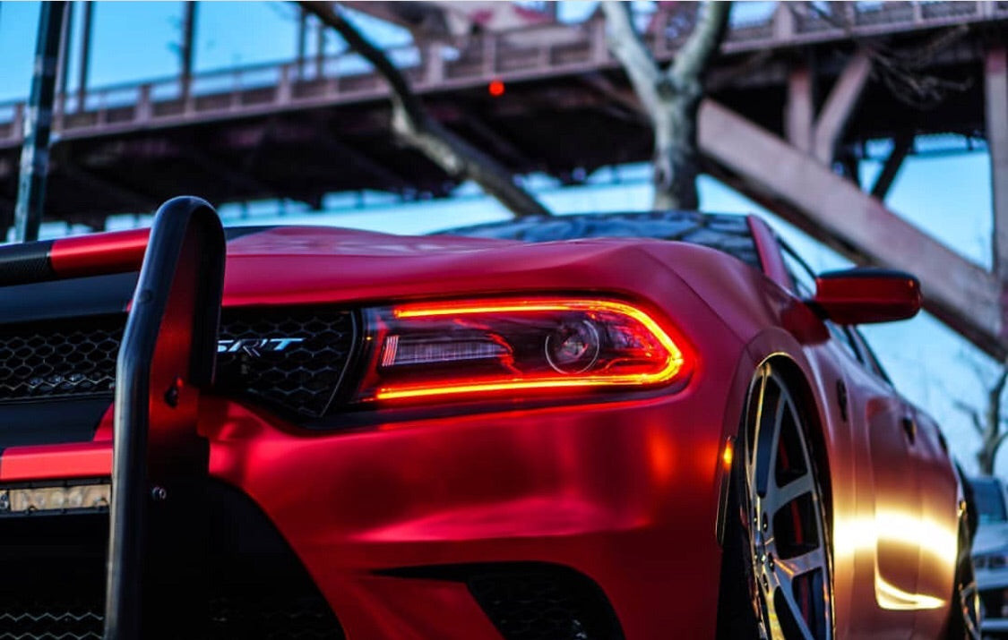 2015-2023 Dodge Charger RGBW +A LED DRL Replacement Boards LED headlight kit AutoLEDTech Oracle Lighting Trendz Flow Series RGBHaloKits OneUpLighting Morimoto