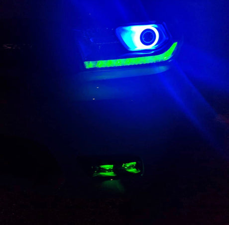 2014-2020 Dodge Durango RGBW Flow Series LED DRL Boards LED headlight kit AutoLEDTech Oracle Lighting Trendz Flow Series RGBHaloKits OneUpLighting Morimoto