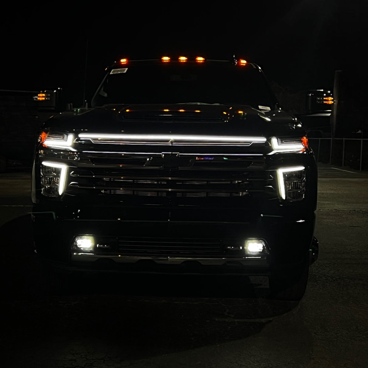 2020-2023 Chevrolet Silverado 2500 3500 HD LED Grill Accent Lights Kit | LT LTZ High Country LED headlight kit AutoLEDTech Oracle Lighting Trendz Flow Series RGBHaloKits OneUpLighting Morimoto
