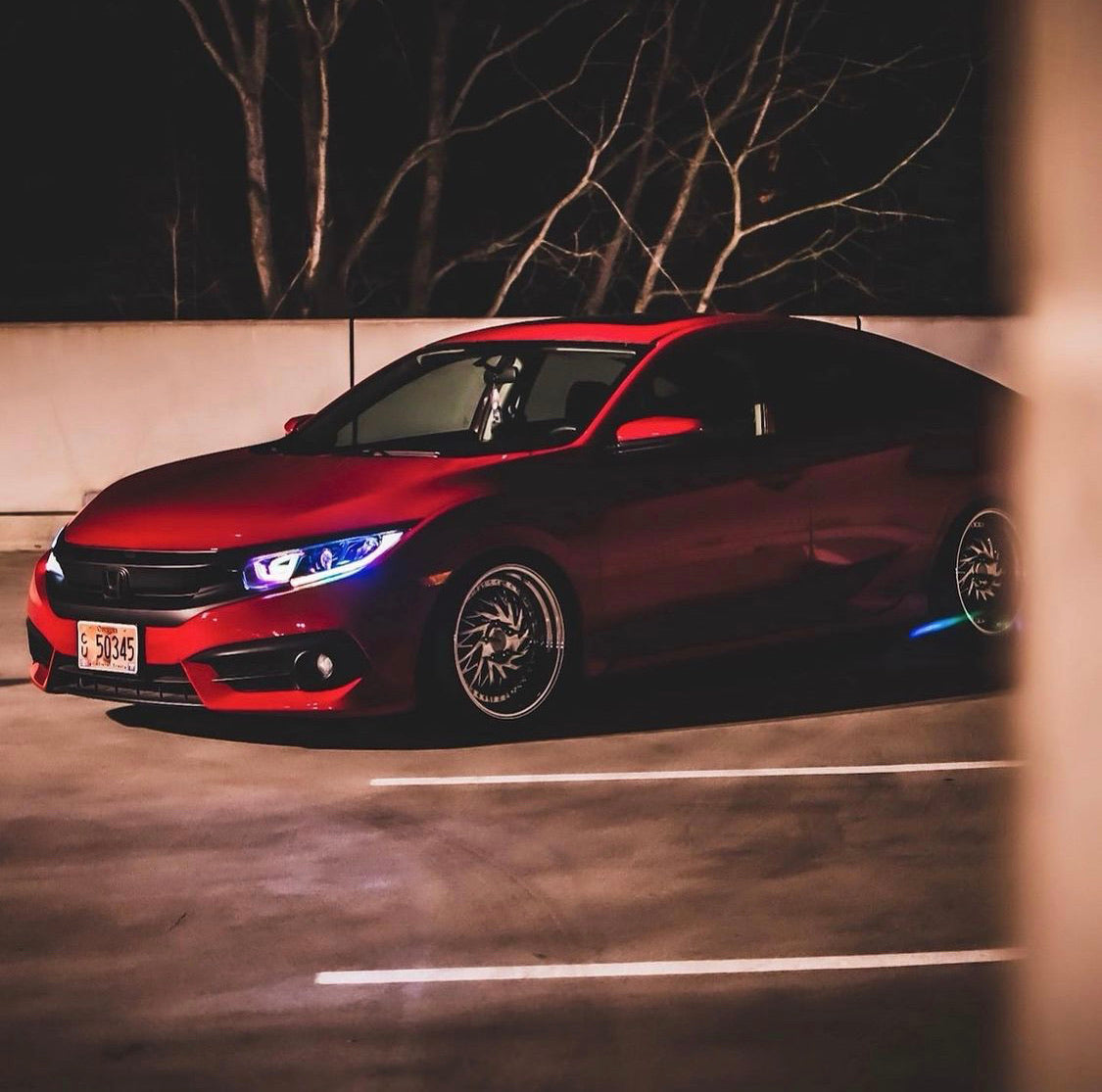 2016-2021 Honda Civic RGBW Color-Chasing LED DRL Tube Kit LED headlight kit AutoLEDTech Oracle Lighting Trendz Flow Series RGBHaloKits OneUpLighting Morimoto