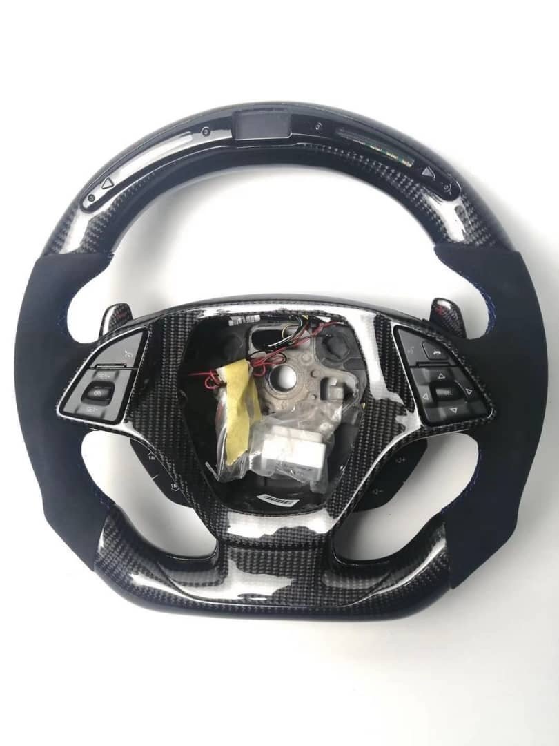 2014-2019 Chevrolet C7 Corvette Custom Carbon Fiber Steering Wheel w/ LED RPM Display LED headlight kit AutoLEDTech Oracle Lighting Trendz Flow Series RGBHaloKits OneUpLighting Morimoto