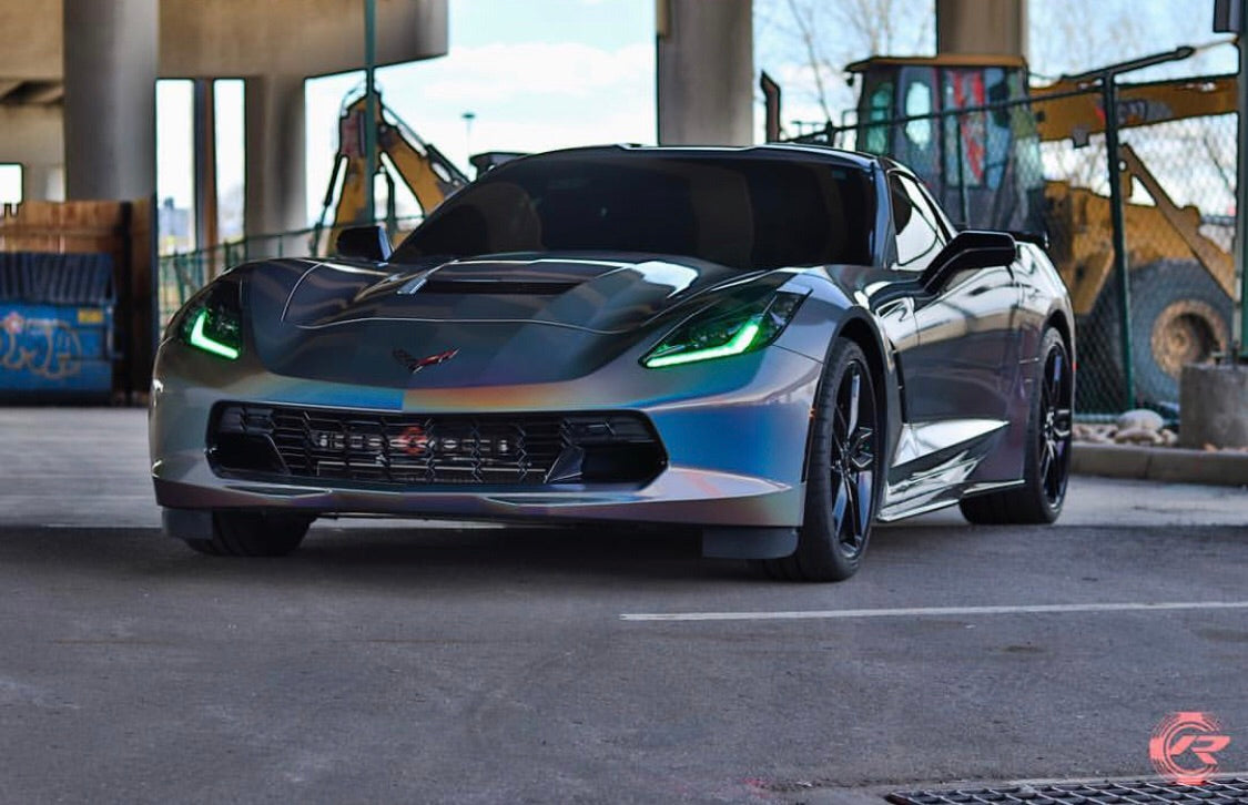 2014-2019 Chevrolet C7 Corvette RGBW +A LED DRL Boards LED headlight kit AutoLEDTech Oracle Lighting Trendz Flow Series RGBHaloKits OneUpLighting Morimoto