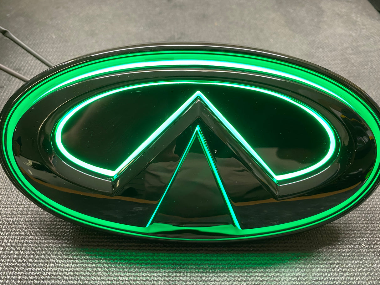 2014-2023 Infiniti Q50 Q60 Q70 Color Changing RGB LED Badge Grill Emblem Logo LED headlight kit AutoLEDTech Oracle Lighting Trendz Flow Series RGBHaloKits OneUpLighting Morimoto