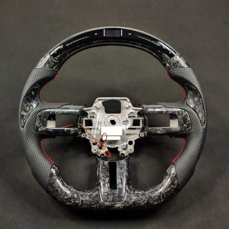 2018-2023 Ford Mustang Custom Carbon Fiber Steering Wheel w/ LED RPM Display LED headlight kit AutoLEDTech Oracle Lighting Trendz Flow Series RGBHaloKits OneUpLighting Morimoto