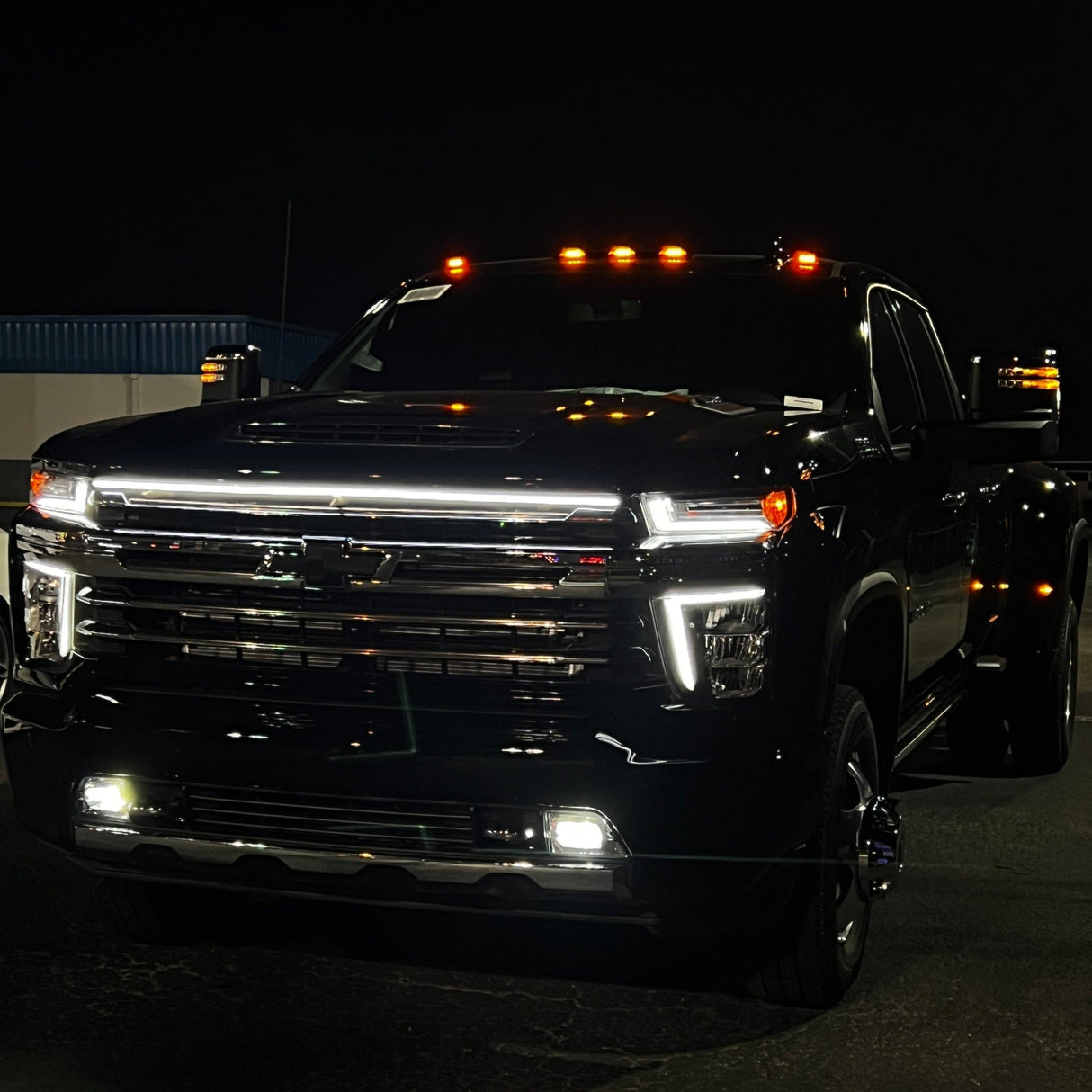 2020-2023 Chevrolet Silverado 2500 3500 HD LED Grill Accent Lights Kit | LT LTZ High Country LED headlight kit AutoLEDTech Oracle Lighting Trendz Flow Series RGBHaloKits OneUpLighting Morimoto