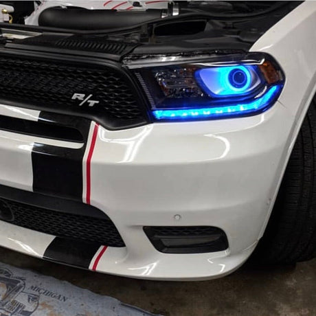 2014-2020 Dodge Durango RGBW Flow Series LED DRL Boards LED headlight kit AutoLEDTech Oracle Lighting Trendz Flow Series RGBHaloKits OneUpLighting Morimoto