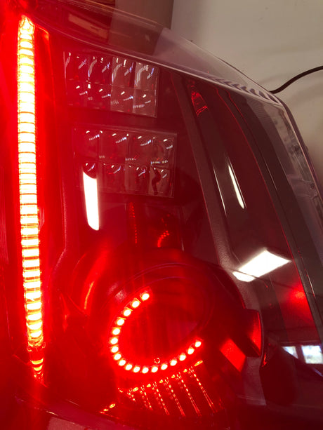 2008-2015 Cadillac CTS CTS-V RGBW Color-Chasing LED Halo DRL Kit LED headlight kit AutoLEDTech Oracle Lighting Trendz Flow Series RGBHaloKits OneUpLighting Morimoto