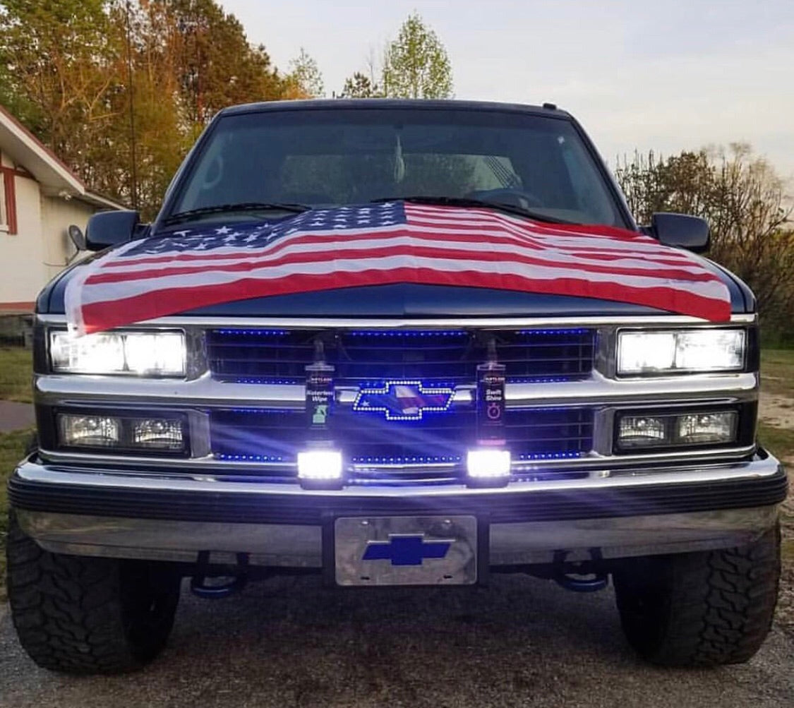Chevy Bowtie RGBW LED Emblem Logo Badge (RGBW | Flow Series) LED headlight kit AutoLEDTech Oracle Lighting Trendz Flow Series RGBHaloKits OneUpLighting Morimoto
