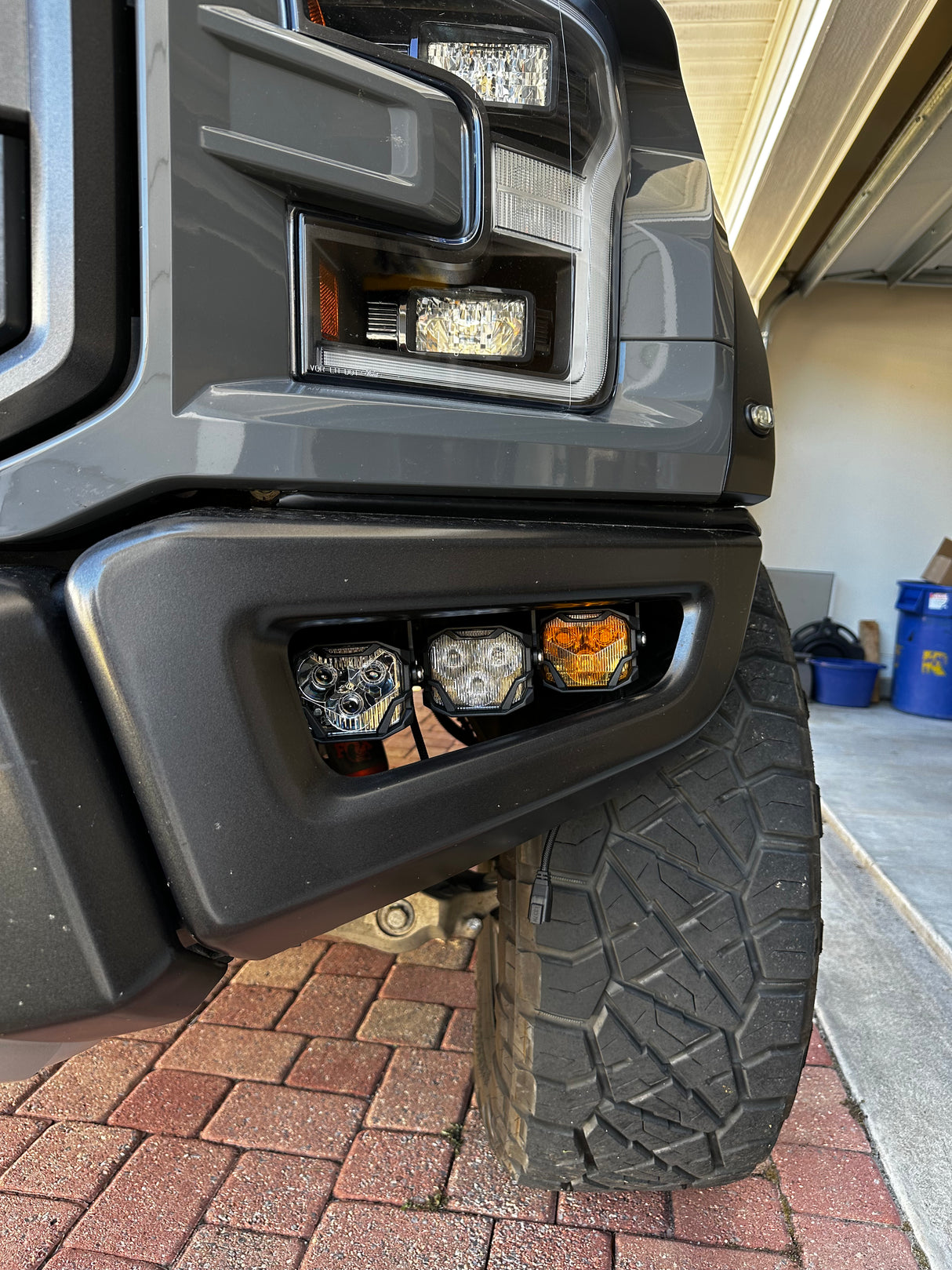 2017-2020 Ford Raptor 4Banger LED Fog Lights Pods + Bracket Assembly Kit